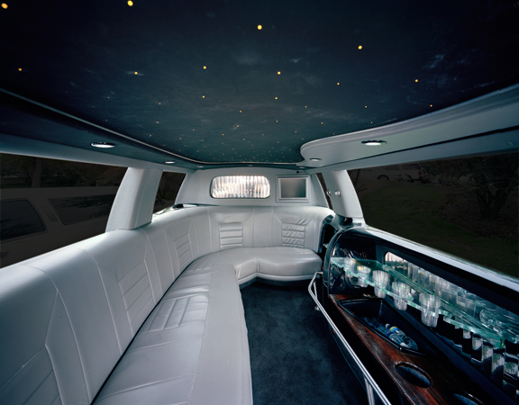 "limousine interior, #3", 2008,<br> Inkjet-print, 106 x 135 cm