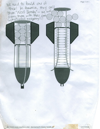 "Nerf Bombs", 2007, Inkjet-print, 80 x 90 cm