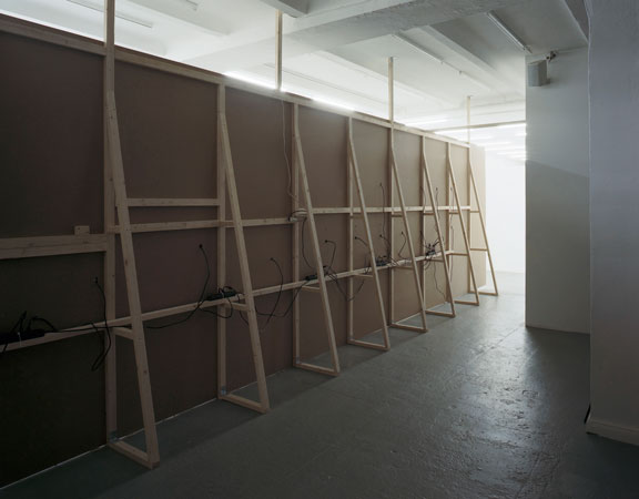 Installation view at Neue Gesellschaft für bildende Kunst, Berlin, 2011